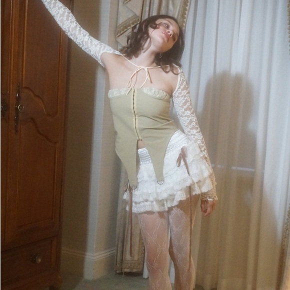 NWT ZEMETA Lace Locket Tube Top - Picture 3 of 9